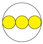 3 small circles in large circle